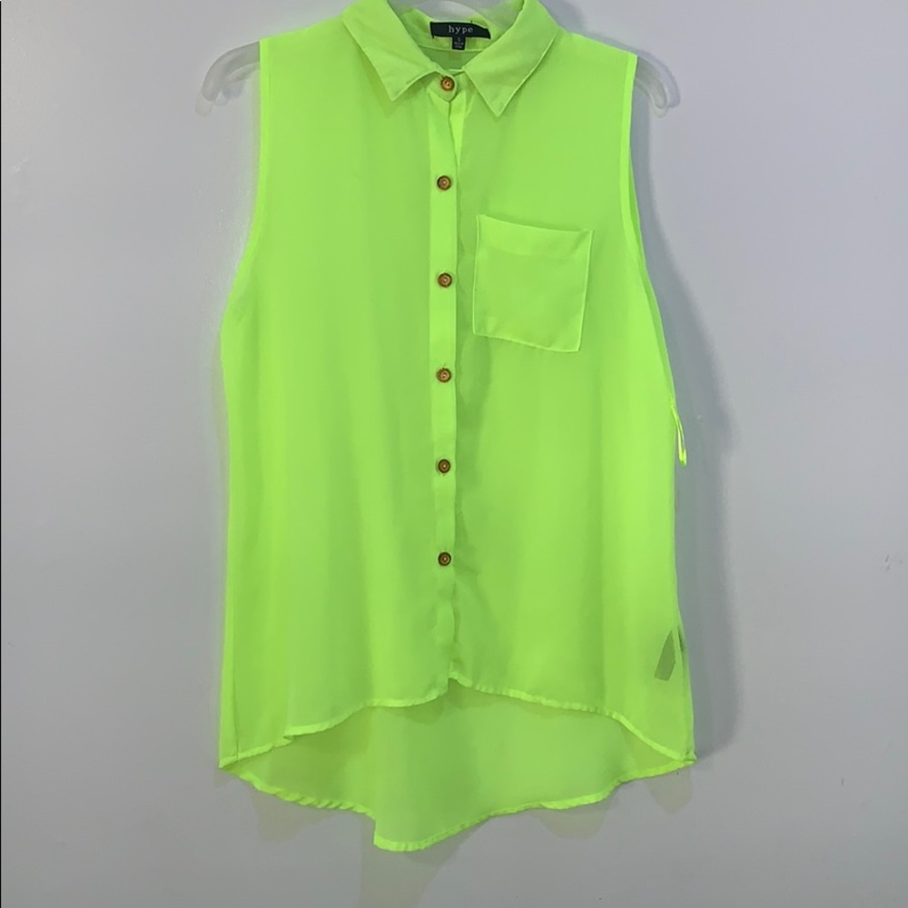 Sleeveless Oxford Shirt
